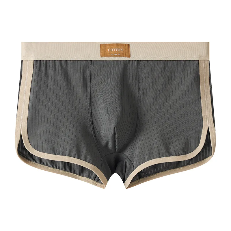 Ice Silk Mens Underwear Plus Size Mid Waist Breathable Boxer Briefs Soft Comfort