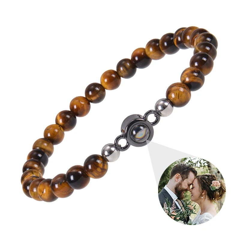 Personalisiertes Armband mit Bild im Inneren, Projektionsarmbänder mit Fotos, Bildarmband, personalisierte Erinnerungsgeschenke