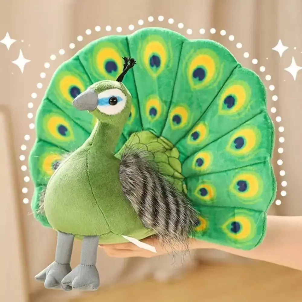 Espalha cauda pavão boneca de pelúcia 30cm simulação fofa pavão brinquedos de pelúcia macio recheado bebê pavão brinquedos de pelúcia crianças