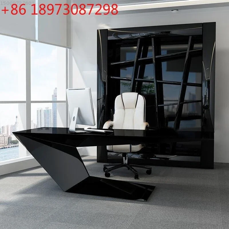 Creative furniture special-shaped paint boss table office desk fashionable atmosphere simple personality manager table