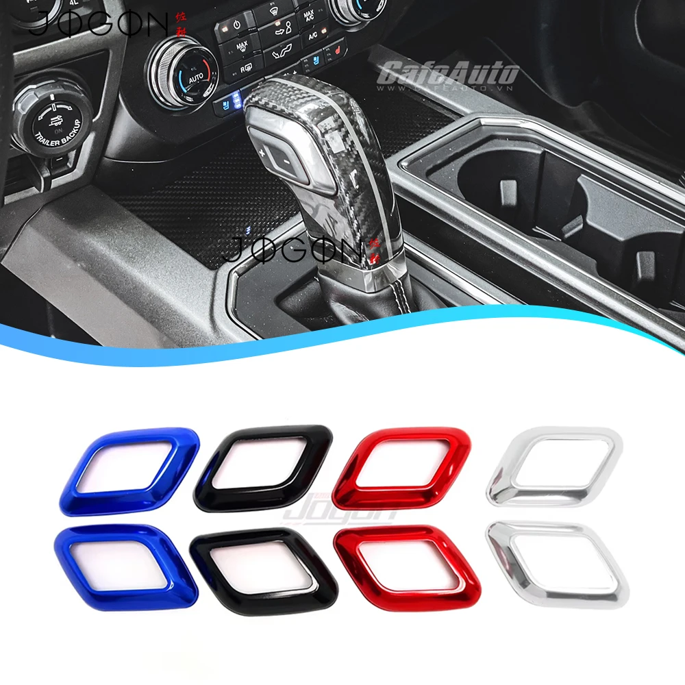 Cubierta Lateral de Palanca de Cambios de Aleación de Aluminio de Alta Calidad para Ford F-150 Raptor 2015-2020, Decoración Adhesiva Interior