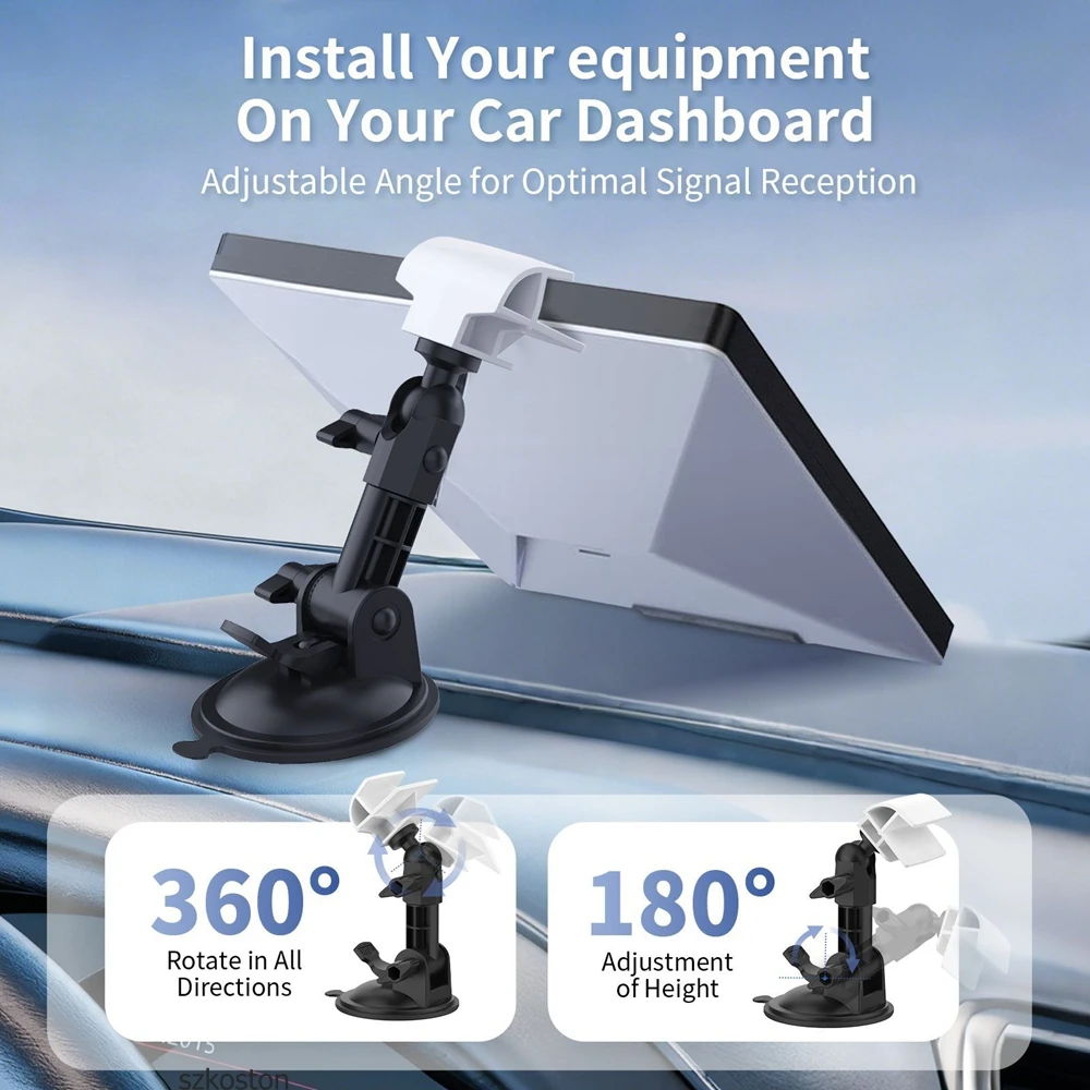 Suction Cup Mount Kit for Car RV Roof Windshield & Dashboard Kit Bracket Mounting Rack for Starlink Mini Accessories Car Adapter