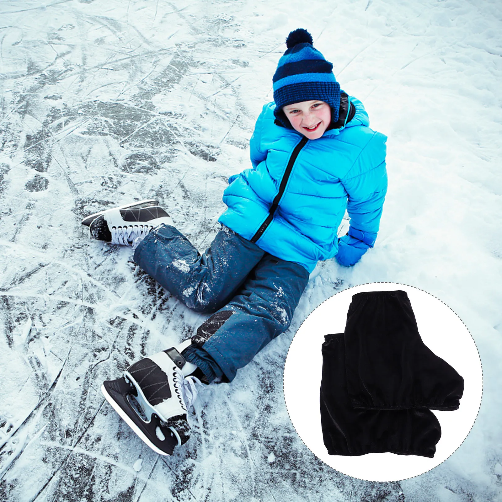 

1Pair Premium Elastic Skate Shoe Sleeves for Ice Skates Hockey Figure Roller Skates Comfortable Breathable Fabric Boot Covers