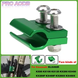 For Kawasaki KLX450R 2008-2019 KX125 KX250 2005 KX250F 450F 2006-2015 KX 250 450 250X 450X front and rear brake oil line clamps