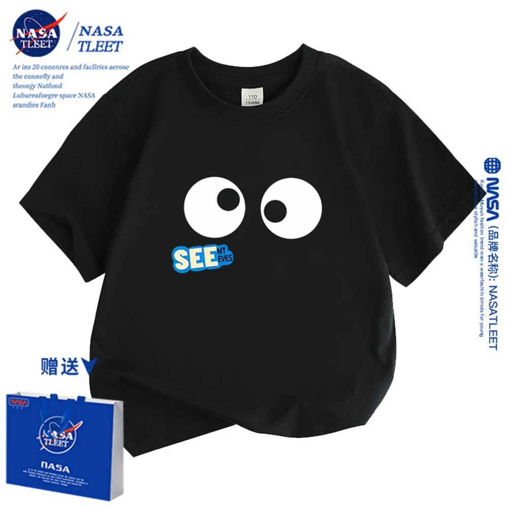 

Boys and girls pure cotton printed short-sleeved hot selling children's clothing t-shirts 2025 summer children primary and secon