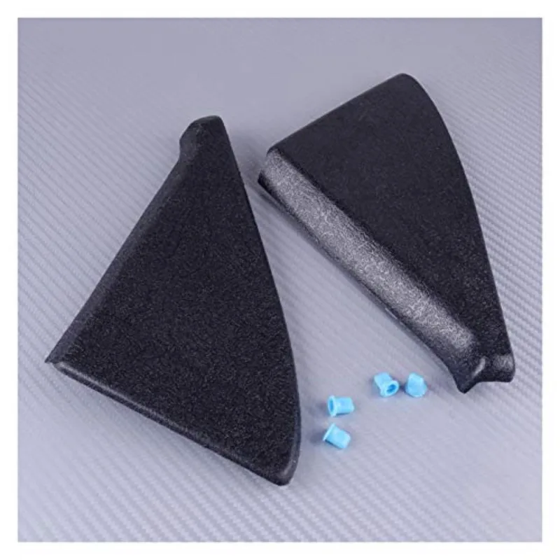 a Pair Interior Mirror Corner Trim Cover Left Right For VW Golf MK2 Jetta 2 1985-1992 191837993 191837994 Black Plastic