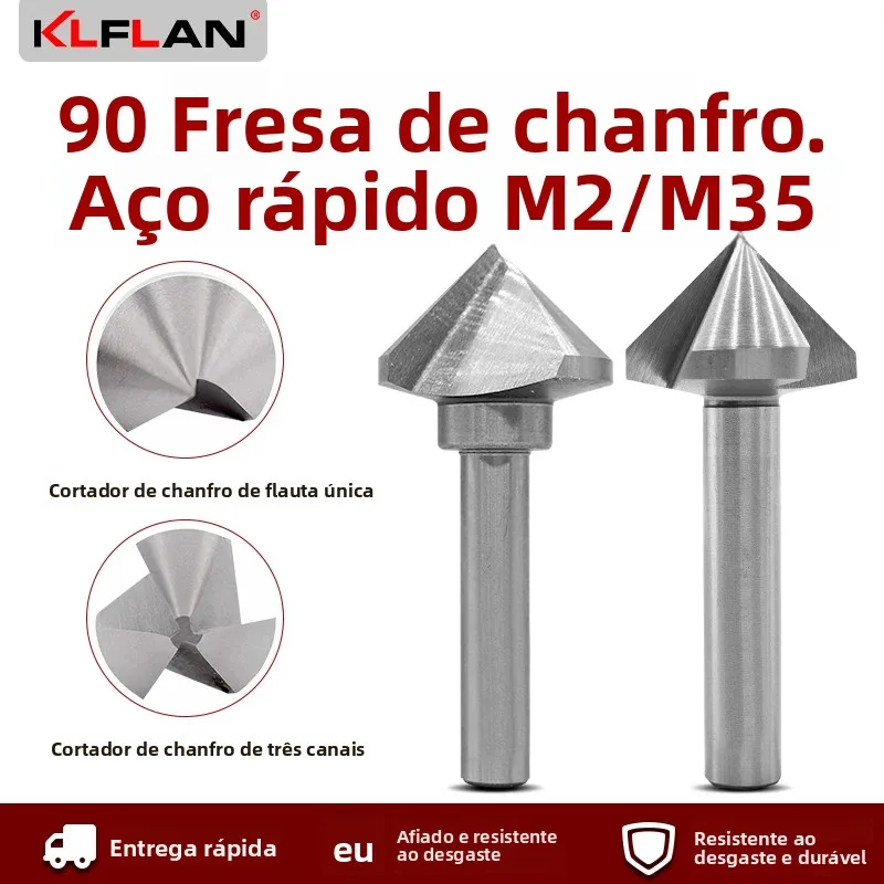 klfan-m35-moinho-ferramentas-para-trabalhar-metal-escareador-broca-passo-broca-nucleo-ferramenta-de-perfuracao-chanfro-de-90-graus-unico-ou-tres-bordas