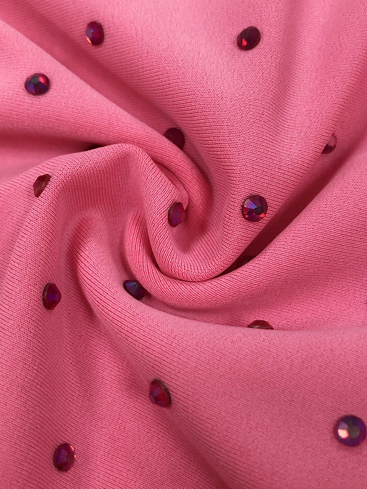 Elegant Sleeveless Halter Ribbon Ruched Details Backless Body Suit  Two Pieces Set  With Beaded Maxi Long Skirt Casual Wearing