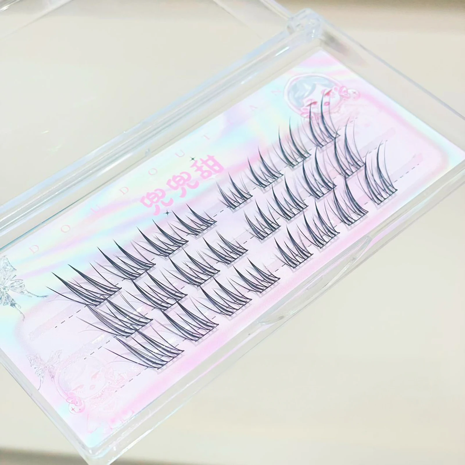 Soft Individual Anime Lashes 3D Effect Individual Lashes Curled From Morning Till Night