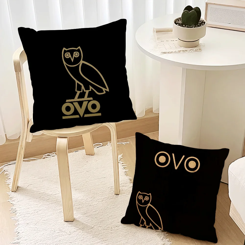 Fashion D-Drake Cool O-OWL Pillow Case Living Room Accent Couch Back Support Square Lounge Restful Nap Companion ﻿