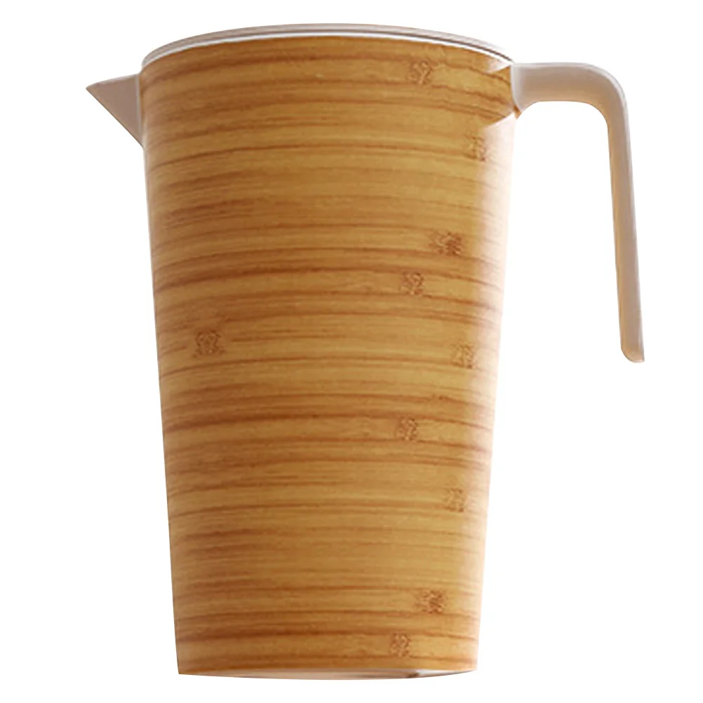 

Bamboo Fiber Water Pitcher Portable Travel Home Party Lemonade Kettle Use Large Capacity Beverage Container Kettle