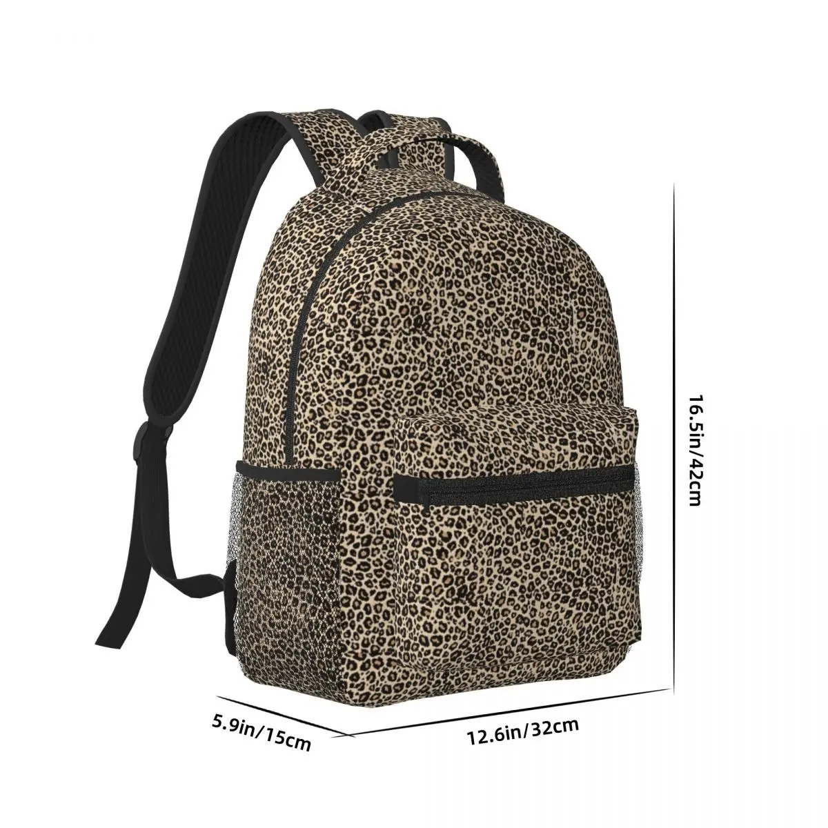 Cheetah-mochila impermeable de gran capacidad para niñas y niños, mochila ligera para estudiantes, 17 pulgadas