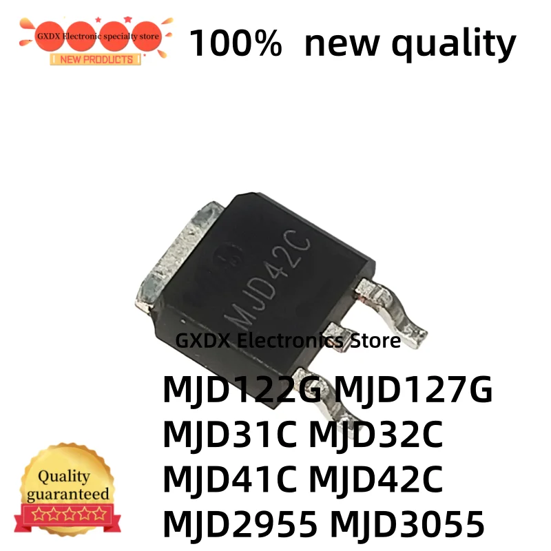 10-20pcs 100% new quality MJD42C MJD41C MJD122G MJD32C MJD31C MJD2955 MJD127G MJD3055 TO-252 Transistor en Stock