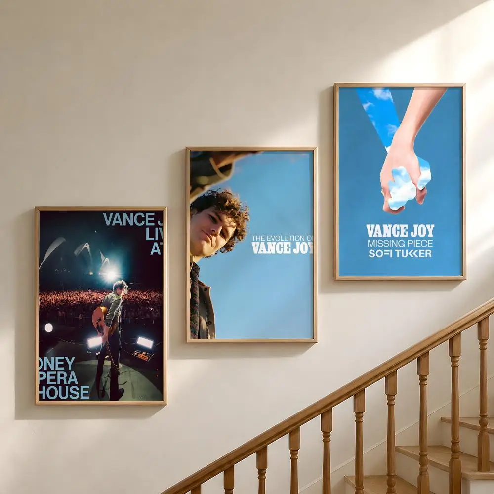 Singer V-Vance J-Joy Riptide Poster Waterproof HD Modern Peel And Stick Wall Decor Bedroom Living Room Dorm Office