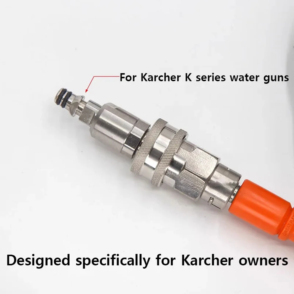 Pressure Fitting 3 8 Quick Connect Optimized Water Flow Easy Attachment Detachment Reduces Knots And Kinks Robust Construction