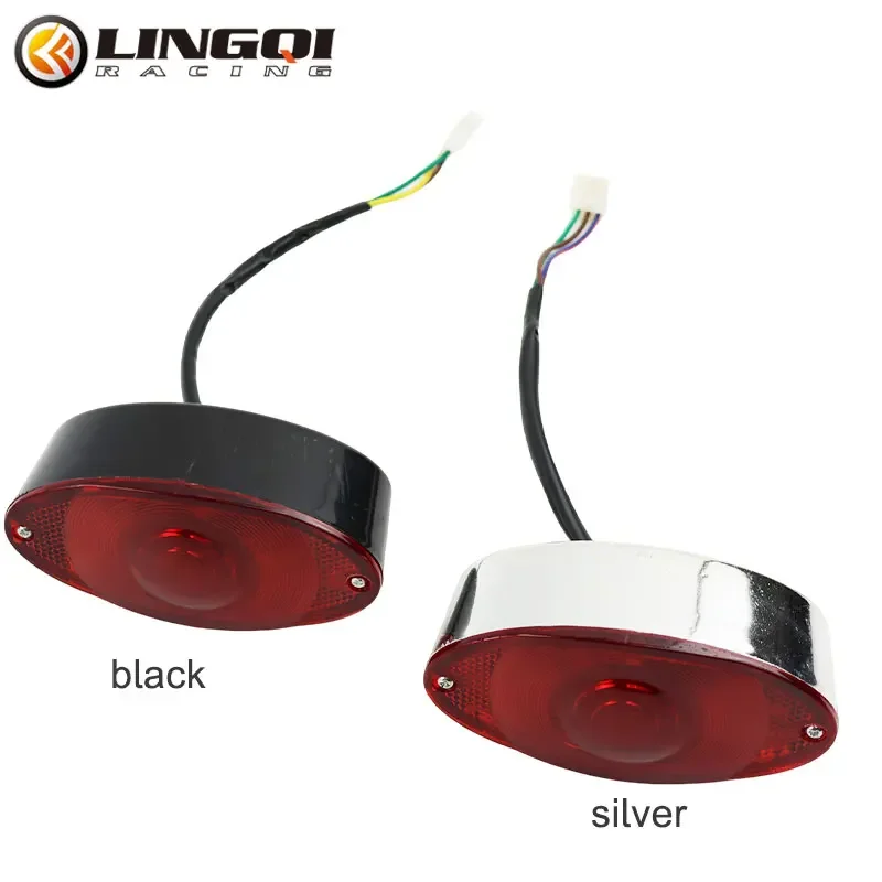 Luz trasera LED de freno trasero para motocicleta, lámpara de luz trasera impermeable para ATV Pit Dirt Bike, piezas de accesorios