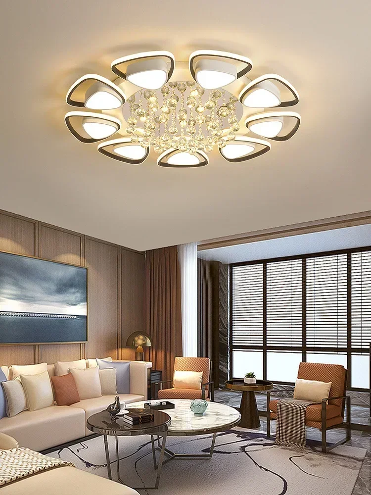 

modern led chandelier lighting for living room bedroom Crystal ceiling chandeliers kitchen suspension lamps люстра в спальню