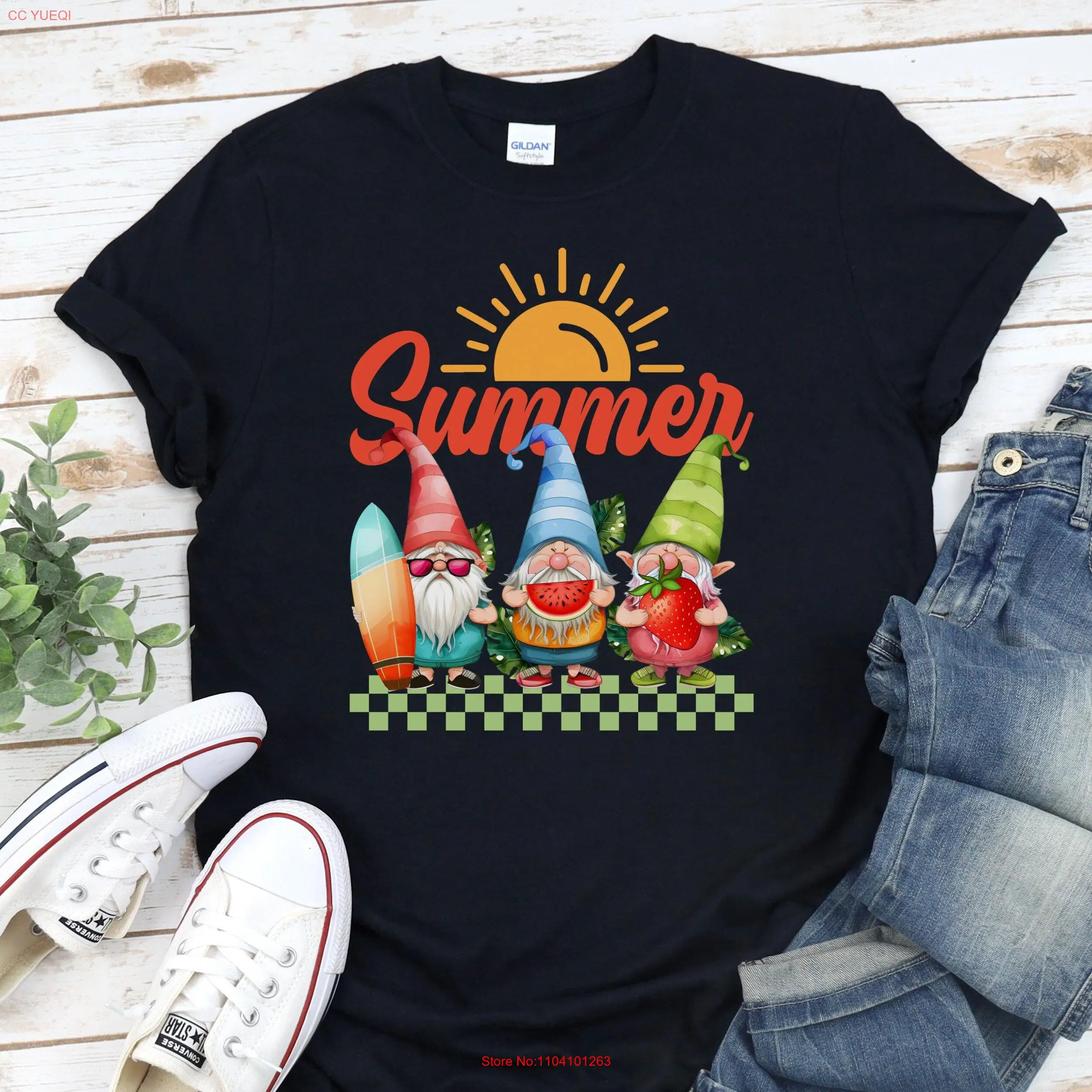 

Summer shirt for women and men Gmones vibes Watermelon T Birthday gift long or short sleeves