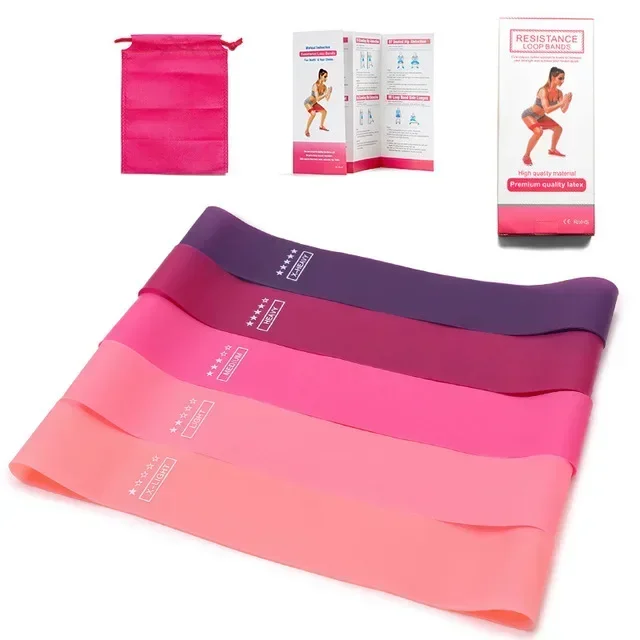 Tragbare Fitness-Trainingsausrüstung Gummi-Widerstandsbänder Yoga Gym Elastische Gummibänder Krafttraining Pilates Crossfit Frauen Gewichts-Sportartikel – Detail 1