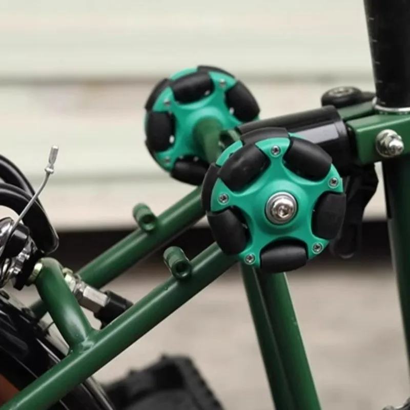 

Поворотные ролики складного велосипеда, легкие, тихие, прочные, стабильные, гладкие, прочные, вспомогательные колеса для велосипеда, детали велосипеда