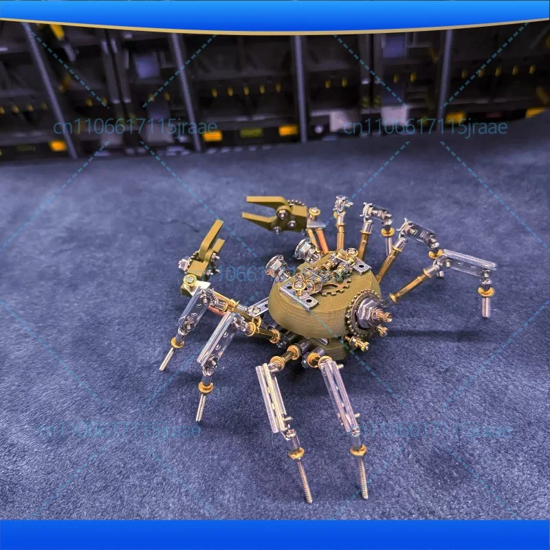 Mechanical Crab Puzzle Kit Steampunk Style Creative Hand‑assembled Desktop Display Ornament