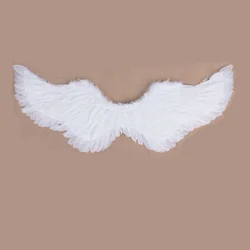 Asas de anjo Penas Brancas Andorinha Voador Realizado Halloween Adereços Noiva Flor Menina Vestida Cosplay Anime Trajes