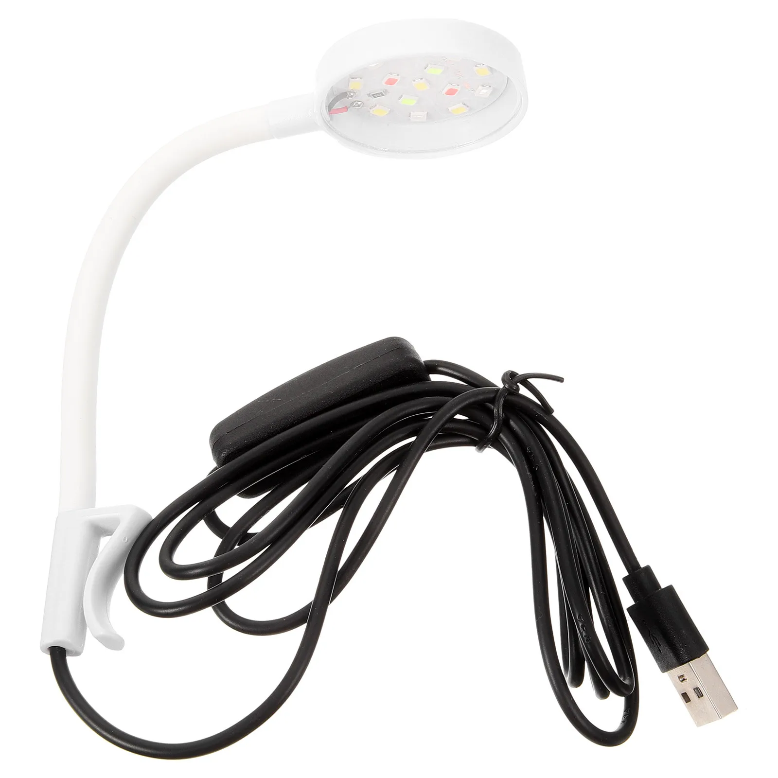 

Fish Tank LED Clamp Light USB Clip Aquarium Lamp Durable Compact Design Small Aquarium Light Household Fish Tank Lamp