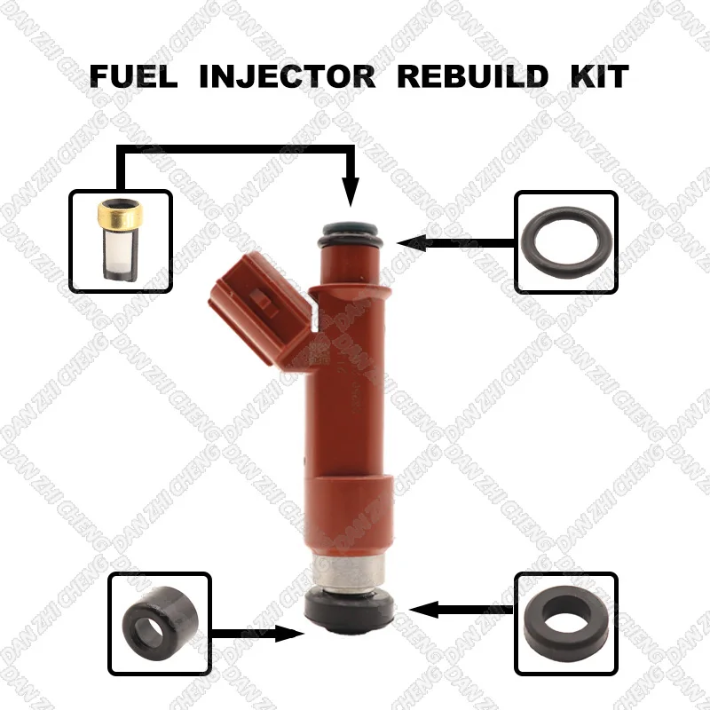 Fuel Injectors Seals O-Ring Repair Filters for Yaris NCP90 NCP92 2NZFE 2005-2013 23250-21060 23209-21060