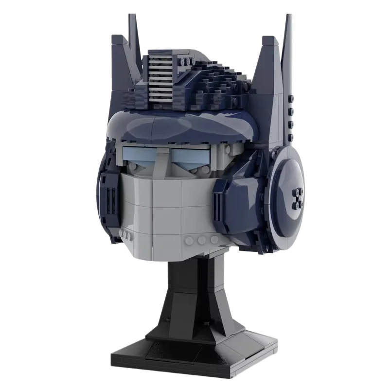 casco-da-motociclista-alternativo-in-mattoncini-moc-elegante-scultura-di-casco-da-pilota-da-corsa-per-appassionati-di-modellismo-e-decorazione-domestica