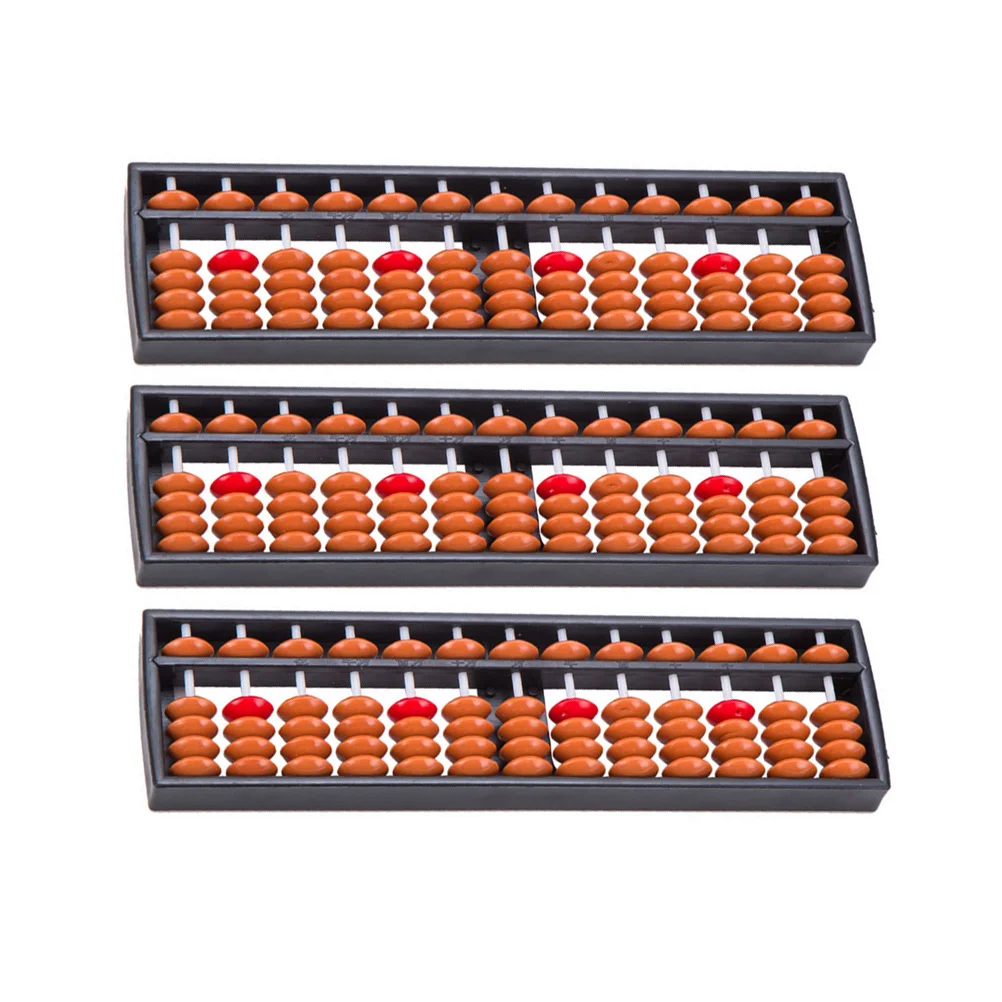 3 Pcs Abacus Lightweight Educational Children Small Multi-function Arithmetic Plastic Portable
