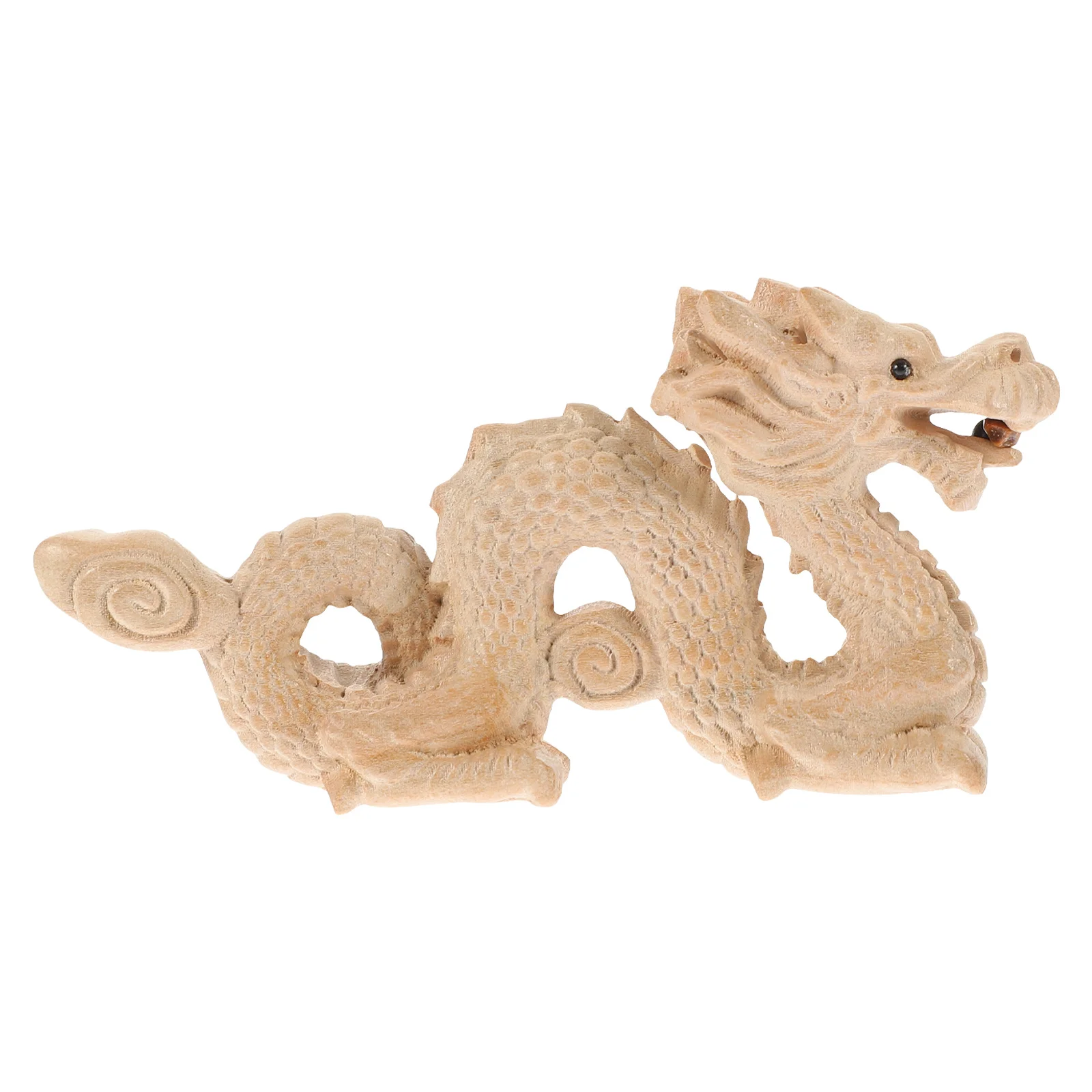 التنين الصيني الخشب النحت تمثال الزخرفية للمنزل مكتب عمل فنغ شوي زخرفة غرفة المعيشة غرفة نوم الحرفية الفن هدية #4