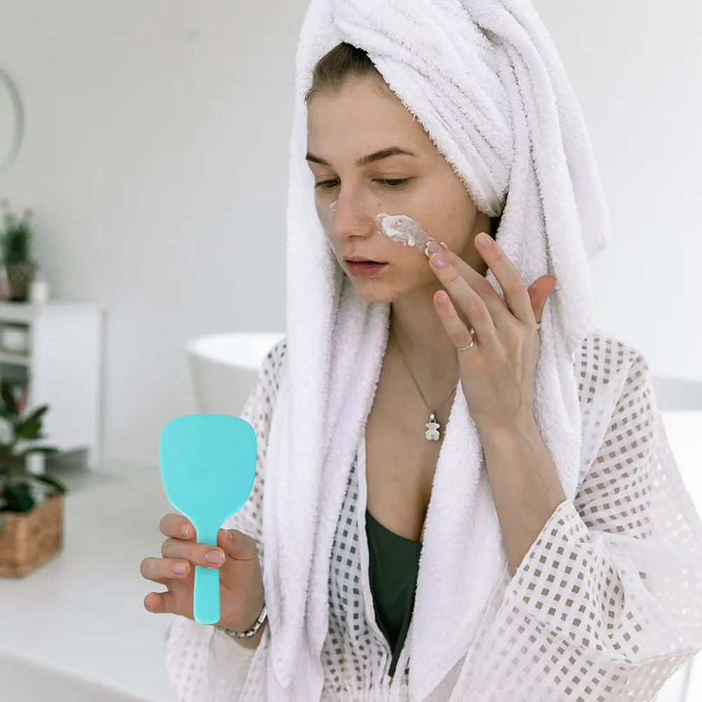 6Pcs Handheld Makeup Mirror Durable Portable Mirror Small Lightweight Travel Makeup Tool Practical Accessories