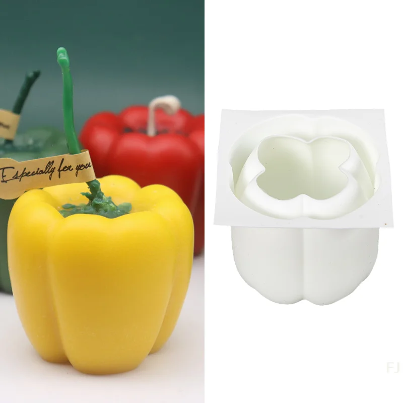 

[YU]3D Bell Pepper Snake Fruit Silicone Candle Mold for DIY Candle Soap Ornaments