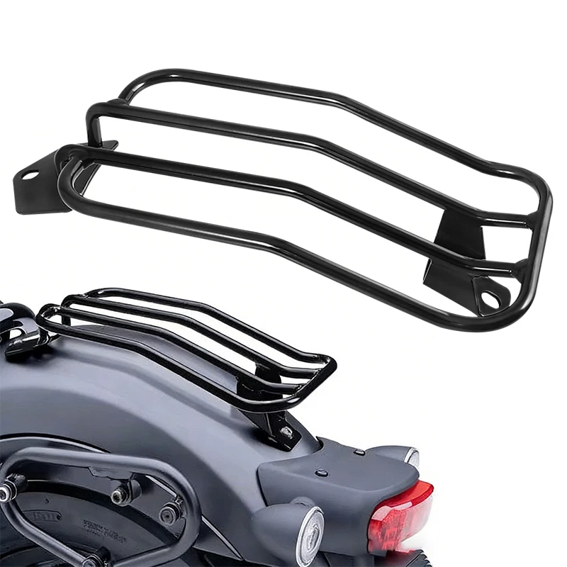 

For Honda Rebel CM1100 2021-2025 Motorcycle Black Luggage Rack Rear Solo Seat Fender Rack Shelf