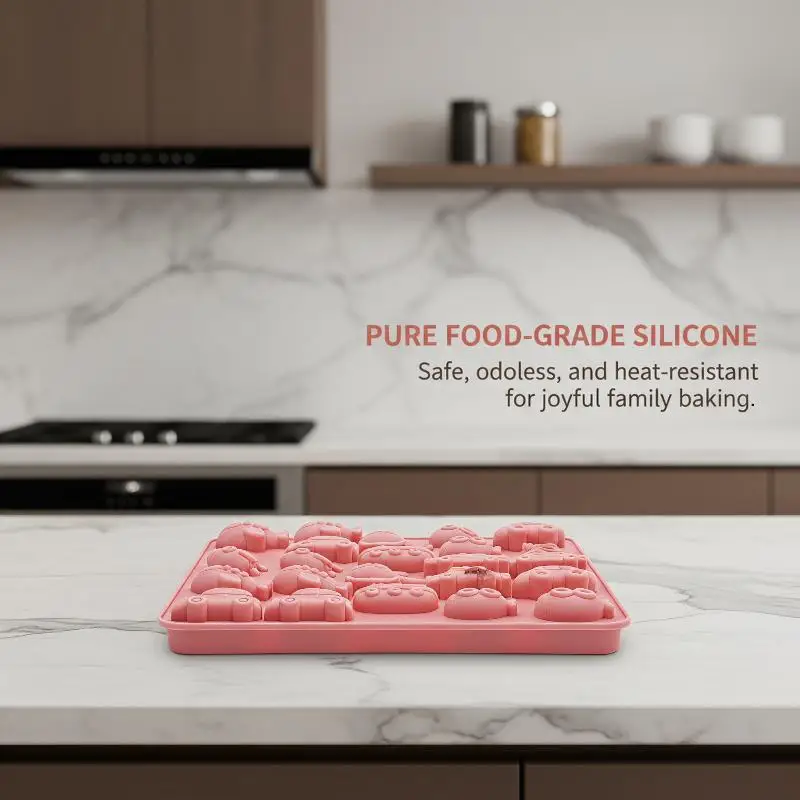 Silicone Candy Chocolate Mold Car Plane Shape Easy Demold for DIY Fondant Cake Baking Decor Home Bakery Dessert Tools