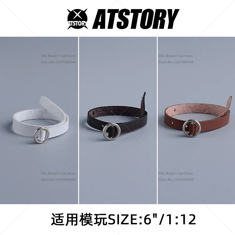 1/12 مقياس البني/الأبيض/الأسود مشبك دائري حزام طول حوالي 15 سنتيمتر الملابس الذكور الإكسسوارات لعب لشخصية العمل الجندي 6 بوصة #6