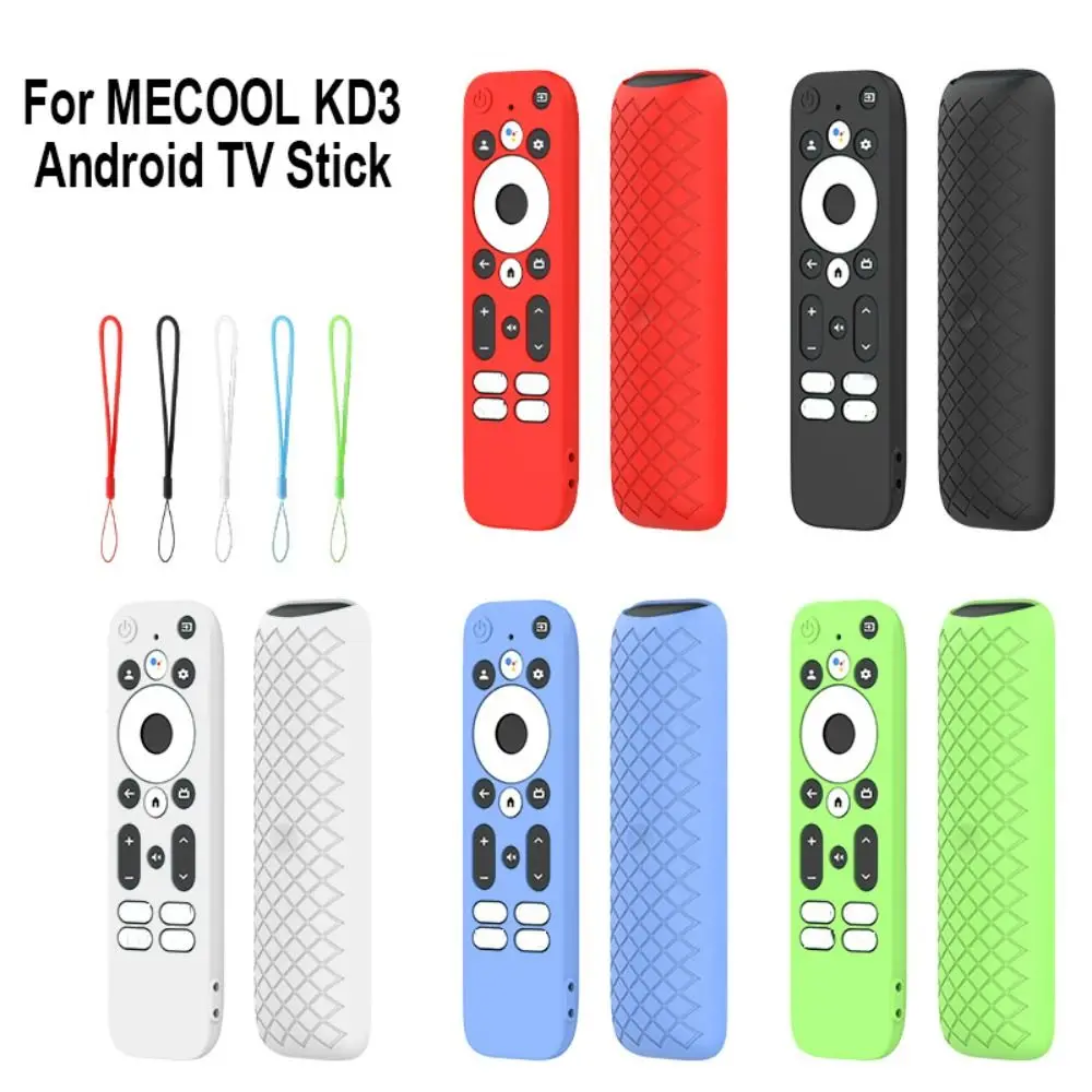 Skin-Friendly Remote Control Sleeve Durable Washable Glowing Case Silicone Dirt-resistant for MECOOL KD3 Android TV Stick