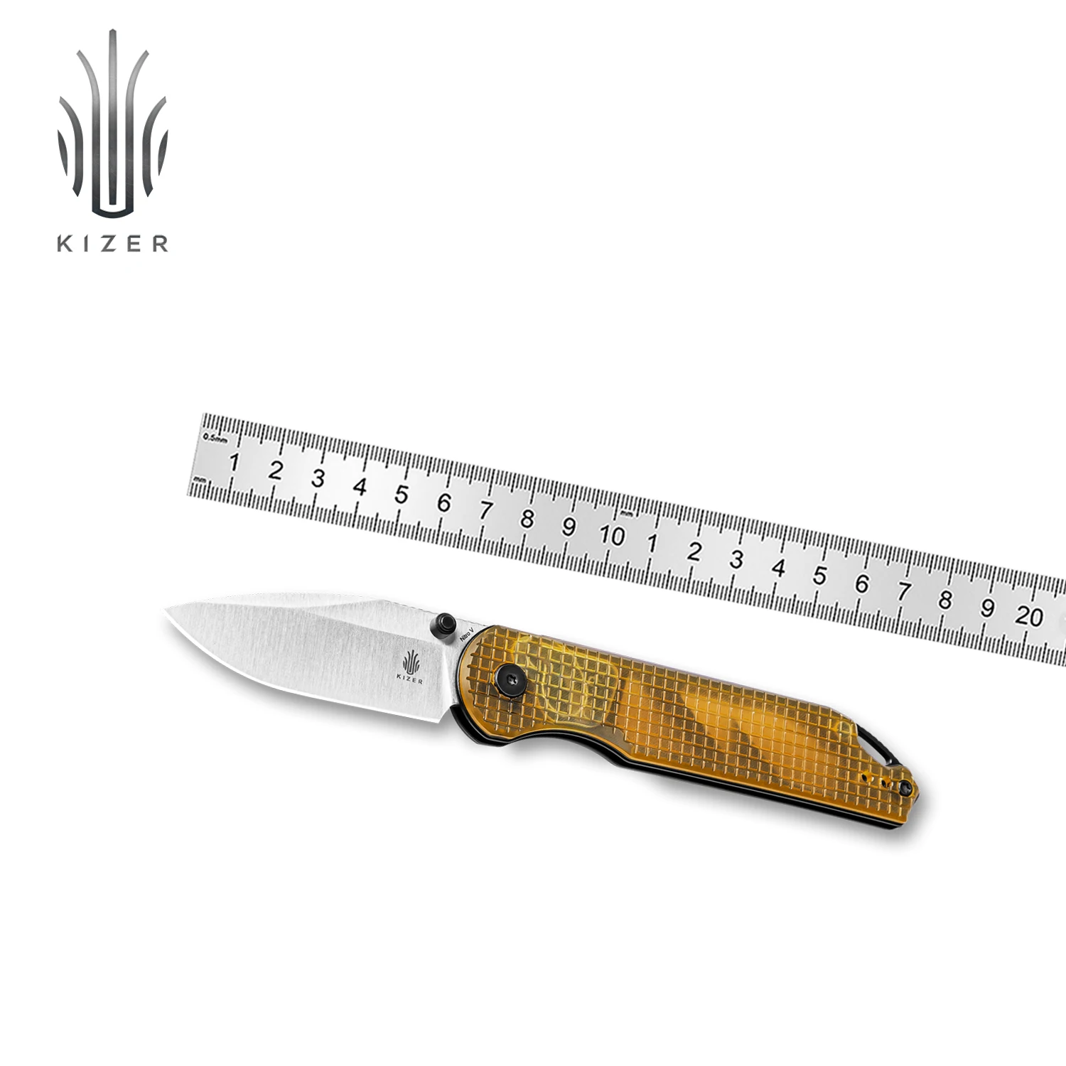 

Kizer Pocket Folding Knife Assassin V3549A1 NitroV Blade With PEI Handle Lightweight Outdoor EDC Camping Knife