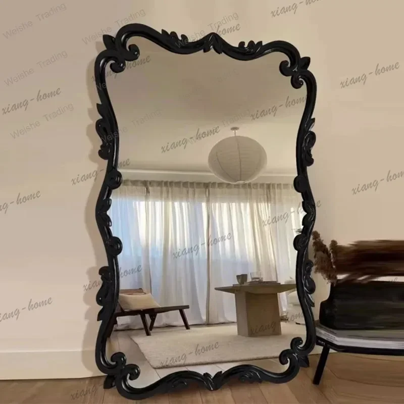 ld Long  Room Decoration Floor Mirrors Full Body Standing Big Design Luxury Mirrors Full Body Living Room
