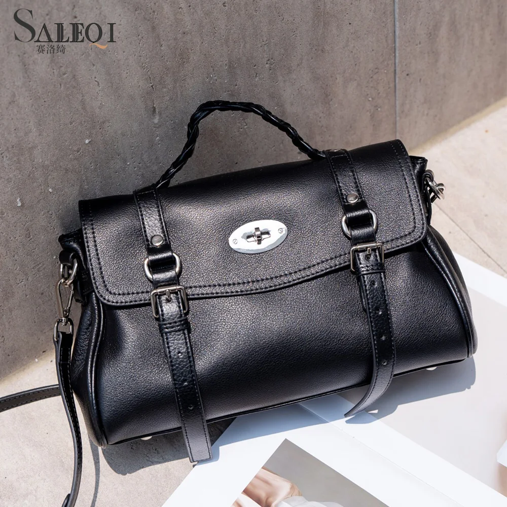 

Genuine Grade Cow Leather Fashion Women's Shoulder Crossbody Bag Luxury Designer Brand Female Fashion Tote Ladies Handbag New