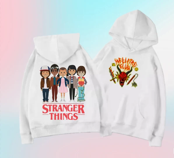 

Boys Girls Stranger Things Printed Hoodie All Season Casual Wear