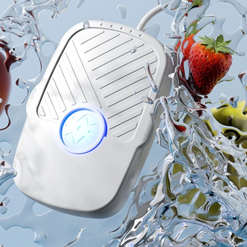 Fruit & Vegetable Washing Machine USB Rechargeable Wireless Purifier Portable Waterproof Ultrasonic Cleaner Device