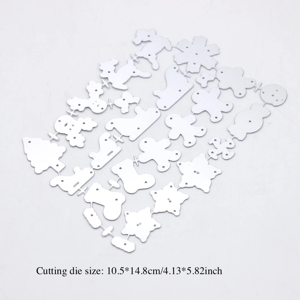 KSCRAFT Tiered Tray Christmas Add On Metal Cutting Dies Stencils for DIY Scrapbooking Decorative Embossing DIY Paper Cards