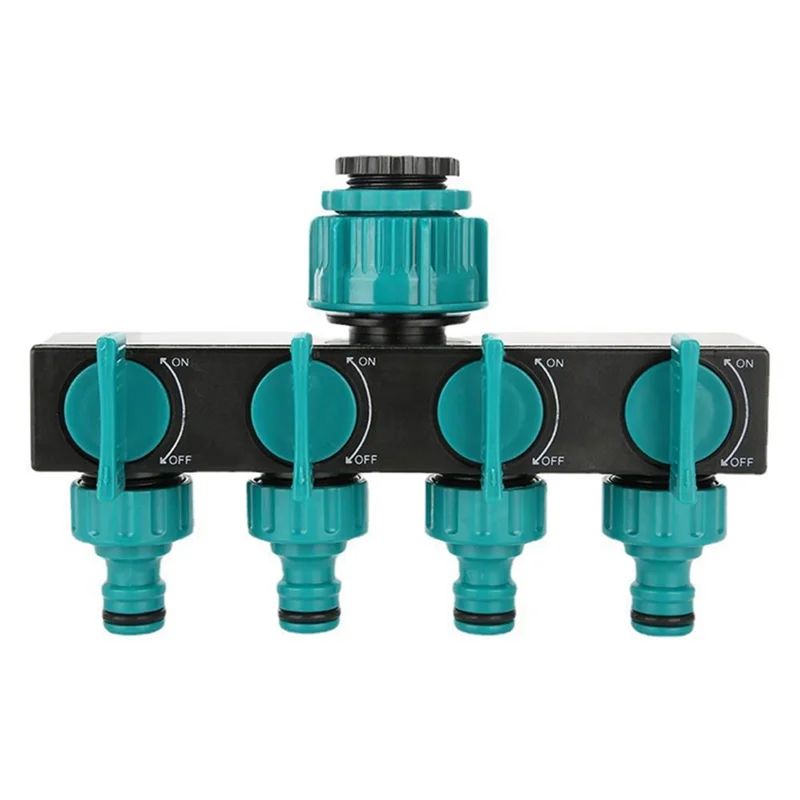 1 Piece 1 In And 4 Out Diverter Irrigation Diverter Valve European Standard Threaded Garden Watering Connector