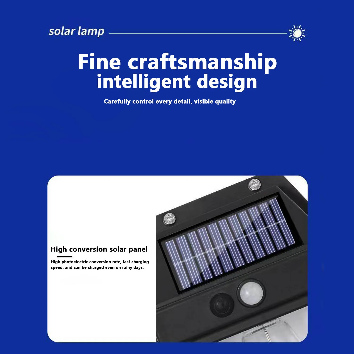 Outdoor Solar Lights Suitable For Garden Terrace LED Lighting Decoration Lights IP65 Waterproof With Automatic Sensor