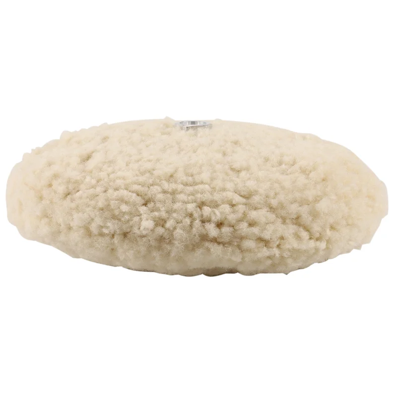 

B08B-7 Inch Double Sided Wool Polishing Pad Buffing Pad With 5/8 Inch Bolt Wool (Pack Of 5)