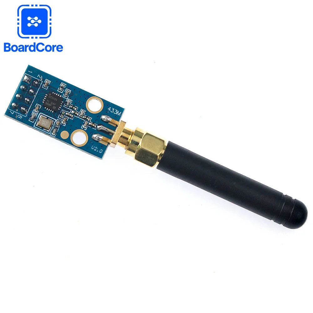 1 Set CC1101 433M Wireless Module With SMA Antenna Wireless Transceiver Module 1.9-3.6V DC Compatible with Arduino ESP32