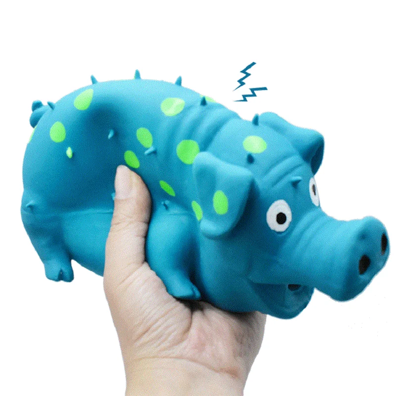 Pet Dog Sounding Piggy Squeak Bite Resistant Toys for Small Large Dog Interactive Puppy Toy Chew Toy Pet Tooth Clean Accessories