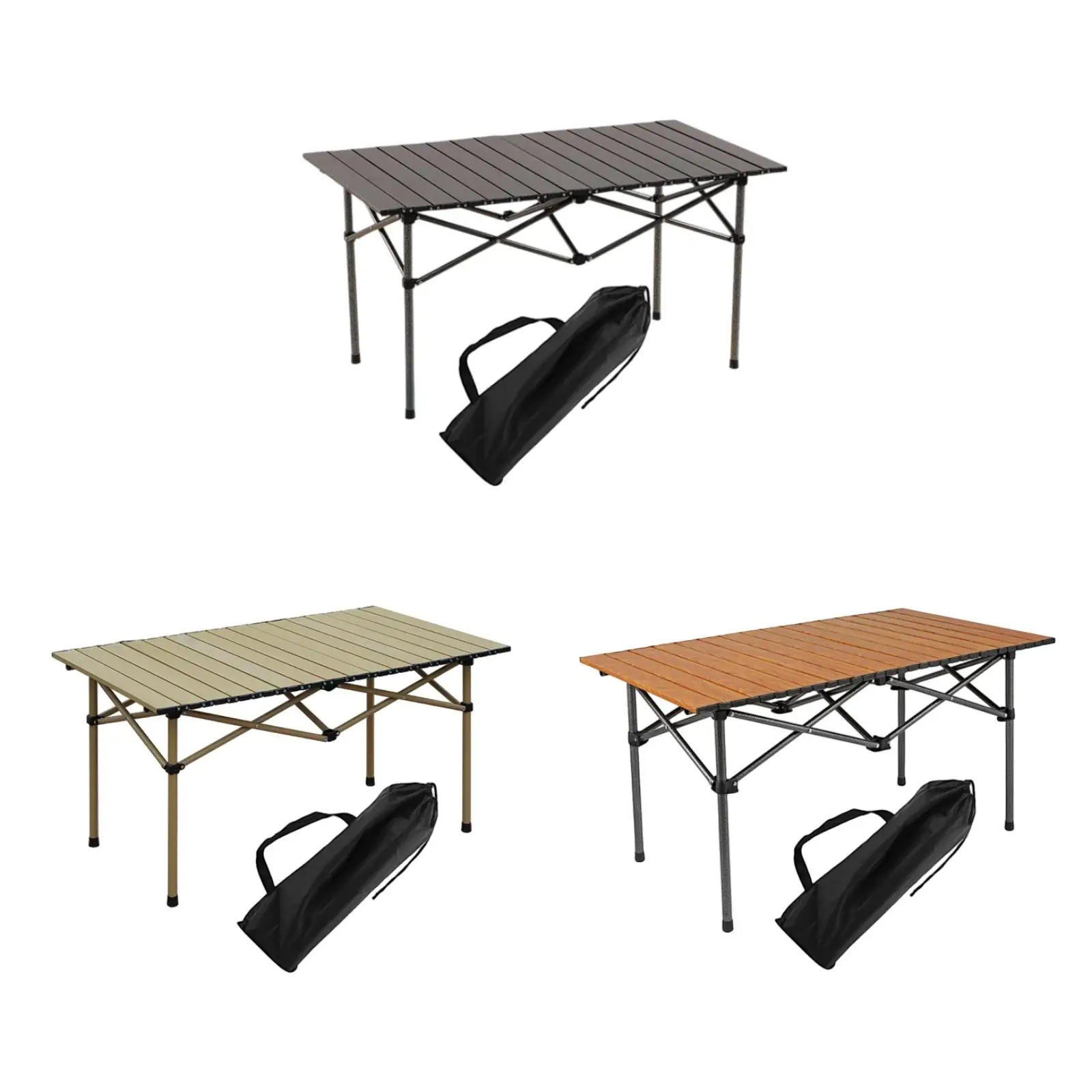 

Folding Camping Picnic Table Easy to Set up Foldable Table Camping Side Table for Tailgating Outdoor Cooking Hiking Bbqs Picnics