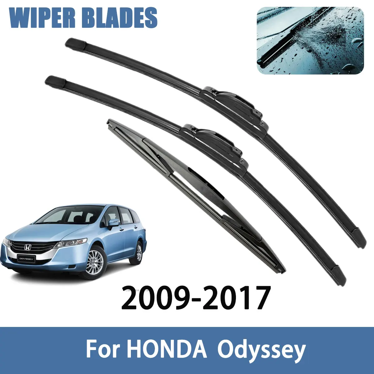 

Car Wiper Blade Windscreen Front Rear Wipers Blade For HONDA Odyssey 2009-2017 Auto Car Accessories Styling